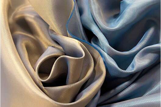 Подкладочная ткань с вискозой (6010L/7780), золотисто-голубая