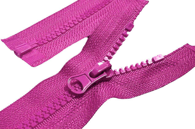 Молния трактор MaxZipper, 40 см, тип 5, разъемная, яркая фуксия (S258)