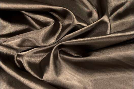 Атлас стрейч, серо-коричневый