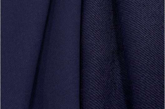 Футер 3-нитка петля диагональ YEDA 100% хлопок, темно-синий, Турция