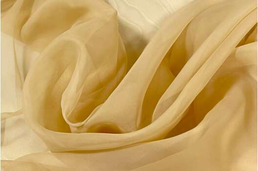 Вуаль Дымка с утяжелителем теплый песок, 295 см, Китай