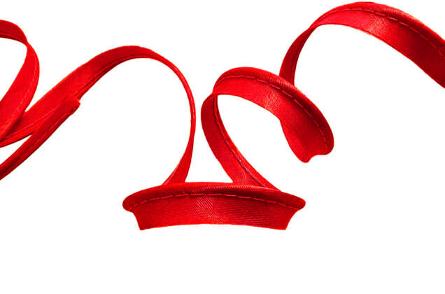 Кант атласный, 11 мм, красный (162)