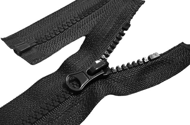 Молния трактор MaxZipper, 85 см, тип 5, черная (322)