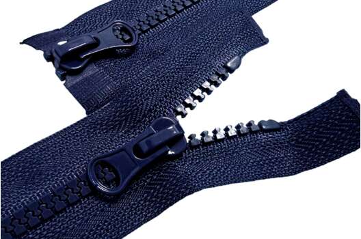 Молния трактор MaxZipper пластиковая, 80 см, тип 5, синяя (F330), 2 замка, разъемная