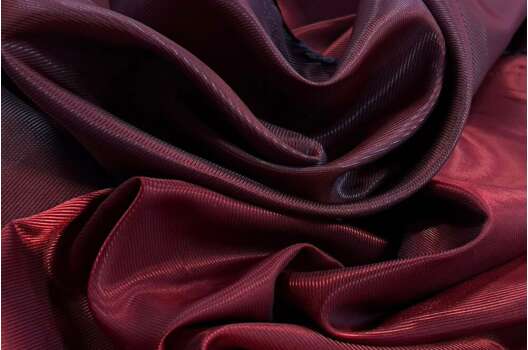 Подкладочная ткань с вискозой (6010L/ 7900) в рубчик, бордовая