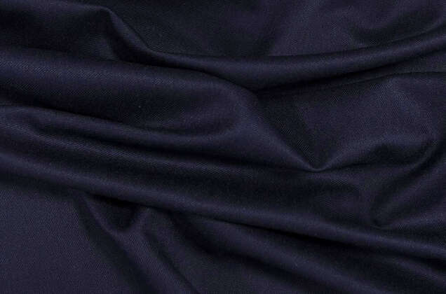 Костюмная ткань с вискозой, темно-синяя (24С198С-ДЯ) 2