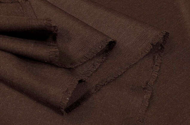 Костюмная ткань с вискозой, коричневая (25С181С-ДЯ) 4