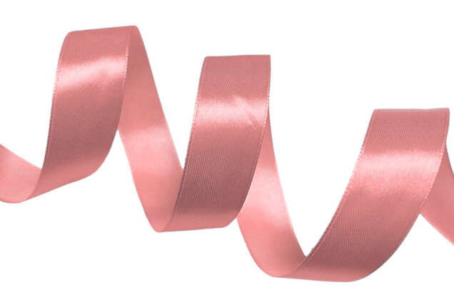 Лента атласная IDEAL, 25 мм, грязно-розовая (3058)