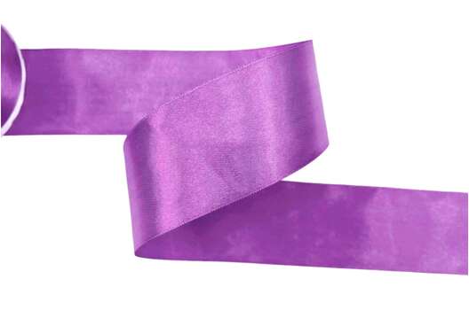 Лента атласная IDEAL, 50 мм, фиолетовая (3114)