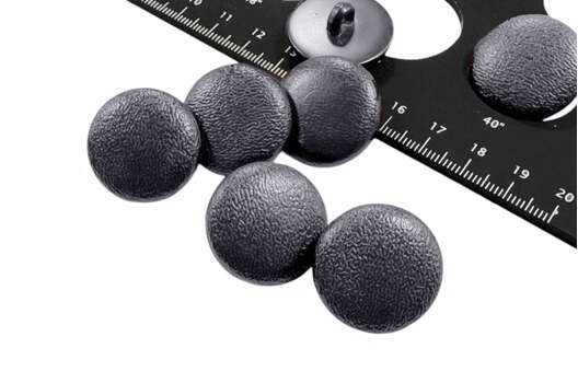 Пуговица пластиковая на ножке, NE221, темно-серая, 25 мм