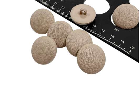 Пуговица пластиковая на ножке, NE221, бежевая, 25 мм