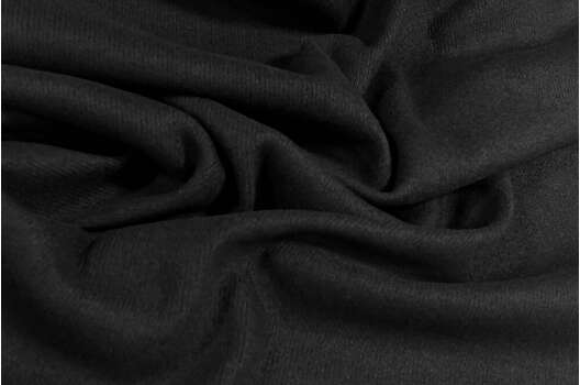 Трикотаж мелкой вязки, черный