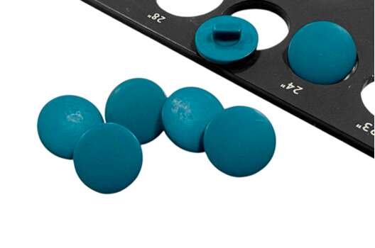 Пуговица пластик на ножке NE68, морская, 15 мм