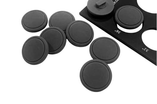 Пуговица пластик на ножке NE29, серая, 23 мм