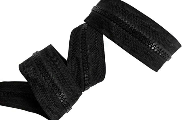 Молния трактор MaxZipper, рулонная, тип 5, черная (322)