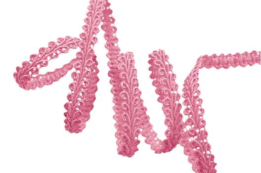 Тесьма Шанель плетеная, розовая, 8 мм