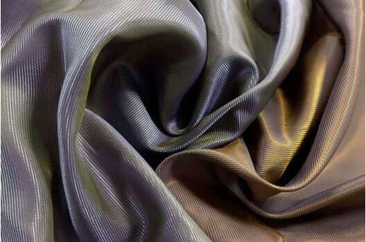 Подкладочная ткань с вискозой (6010L/ 7700), сине-коричневая