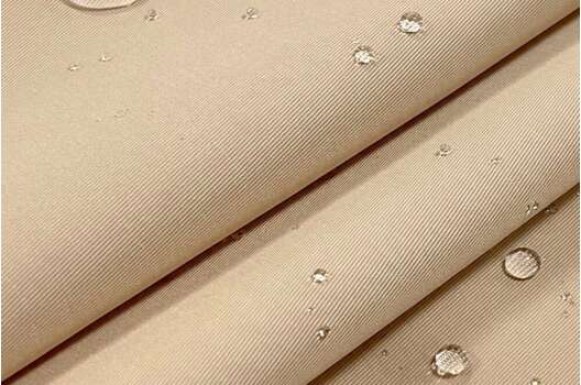 Ткань для тренча W566 с хлопком, бежевая