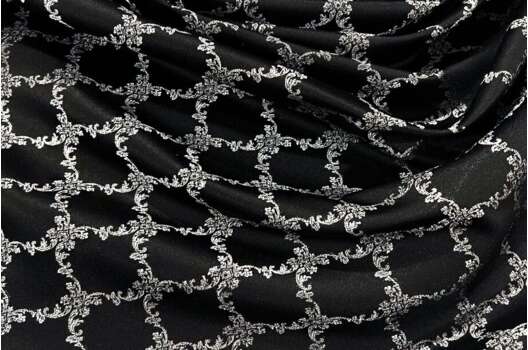 Интерьерный Жаккард Andris, черный, 135 см