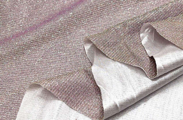 Трикотаж с глиттером MIRACLE, пудра 3