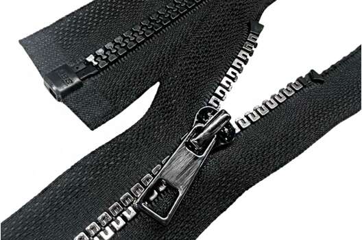 Молния пластик трактор FURNI Chine great wall, 75 см, тип 5, разъемная, черная/никель