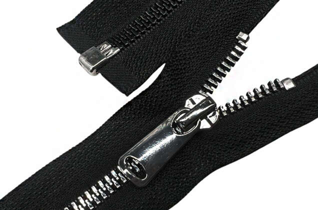 Молния пластик трактор FURNI Corn, 70 см, тип 5, разъемная, черная/черный никель