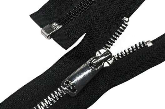 Молния пластик трактор FURNI Corn, 70 см, тип 5, разъемная, черная/черный никель