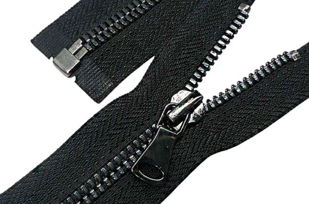 Молния металлическая FURNI Corn HH-2443, 75 см, тип 5, разъемная, черная/черный никель