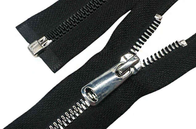 Молния пластик трактор FURNI Corn, 75 см, тип 5, разъемная, черная/никель