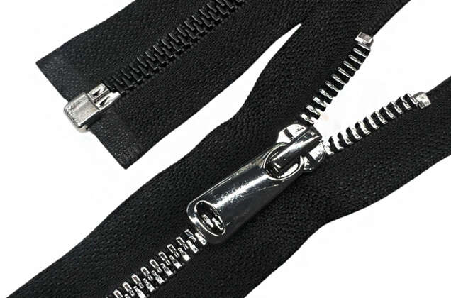 Молния пластик трактор FURNI Corn, 75 см, тип 5, разъемная, черная/черный никель