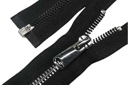 Молния пластик трактор FURNI Corn, 75 см, тип 5, разъемная, черная/черный никель