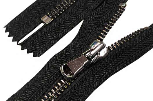 Молния металл FURNI (6M CE глянец), 18 см, тип 5, неразъемная, черная/черная бронза (SBNF)