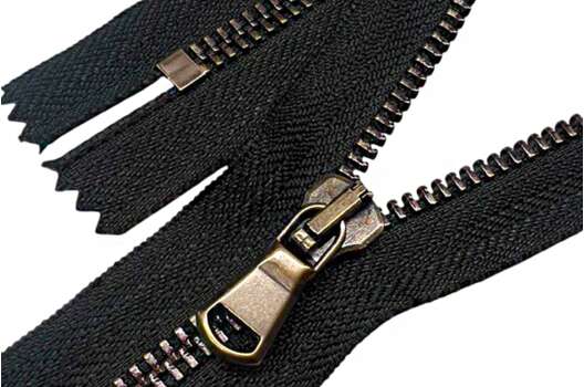 Молния металл FURNI (6M CE матовый), 18 см, тип 5, неразъемная, черная/бронза (DAB)