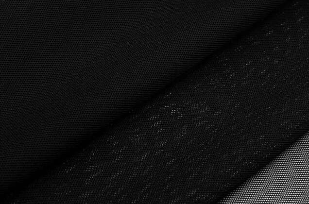 Сетка стрейч, черная, 80 гр/м2