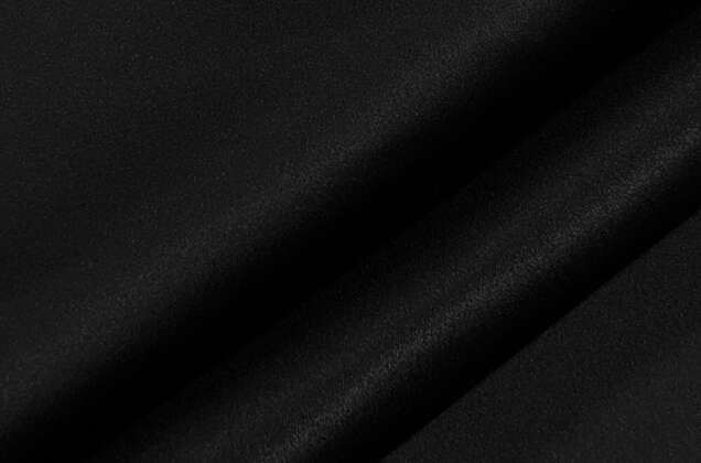 Свадебный сатин (корсетный атлас), черный, Тайвань