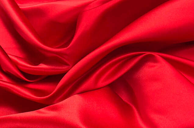 Свадебный сатин (корсетный атлас), красный, Тайвань 3