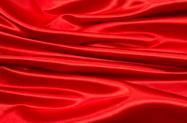Свадебный сатин (прокатный атлас), яркий красный, Китай