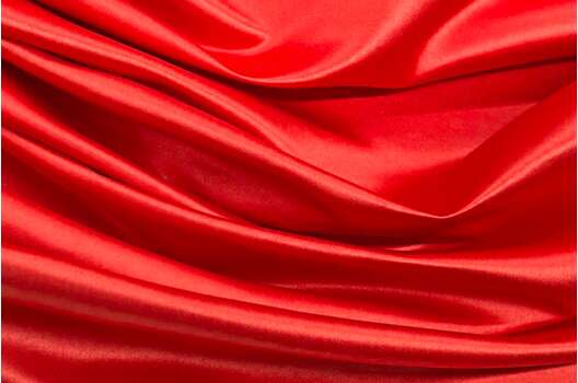 Свадебный сатин (прокатный атлас), яркий красный, Китай