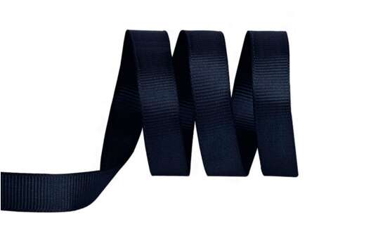 Лента репсовая MagicHobby 12 мм, черно-синяя (372)