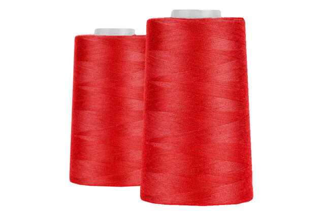 Нитки бытовые MAXag basic, 50/2, 5000 ярдов, красные (157)