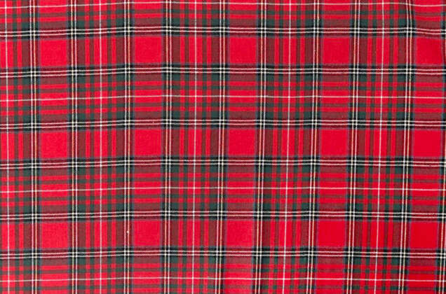 Рубашечная фланель (фуле) 100% хлопок, Клетка красная, Турция 5