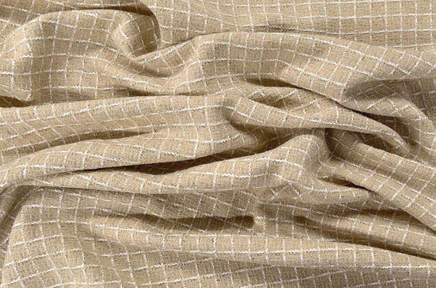 Костюмный Твид в стиле Шанель, бежевый, Турция 1