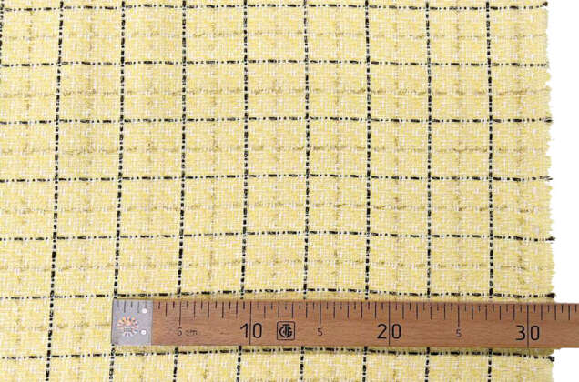 Костюмный Твид в стиле Шанель, желтый, Турция 2