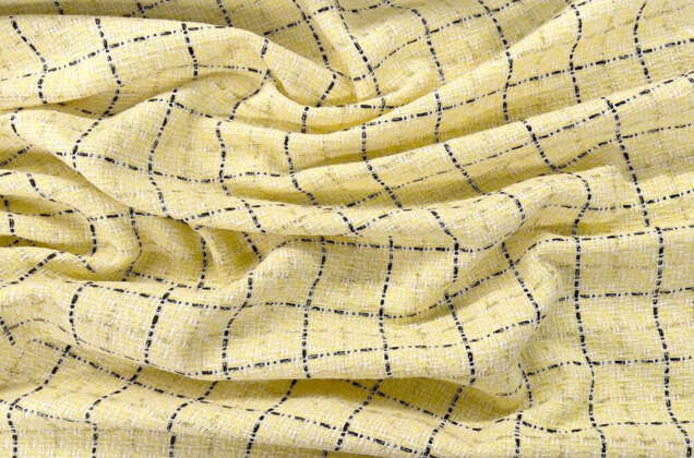 Костюмный Твид в стиле Шанель, желтый, Турция 3