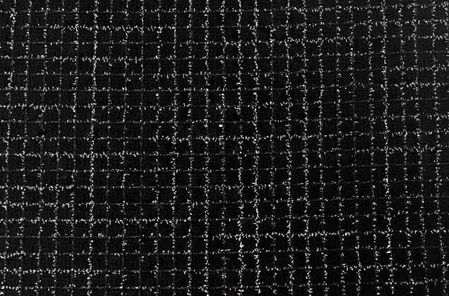 Костюмный Твид в стиле Шанель, черный с серебряным люрексом, Турция 2