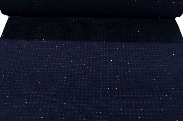 Костюмный Твид в стиле Шанель, темно-синий с пайетками, Турция 4