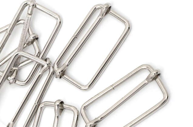 Шлевка металлическая, 30х15 мм, никель