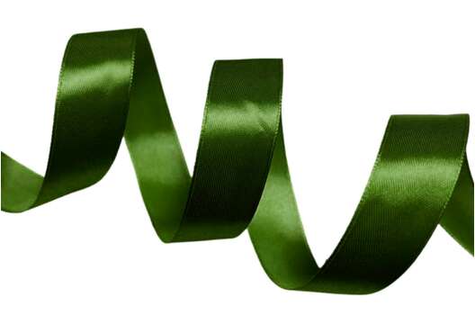 Лента атласная IDEAL, 25 мм, зеленая (S879)