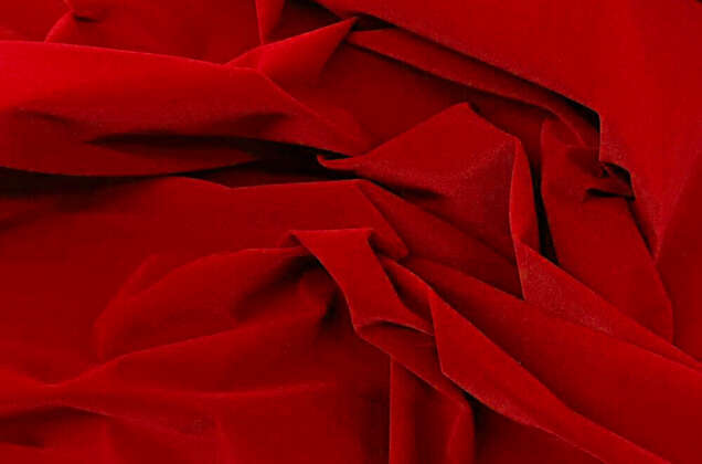 Бархат сувенирный, красный 3