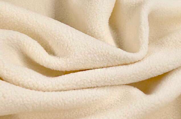 Флис двусторонний, молочный (F103) 1